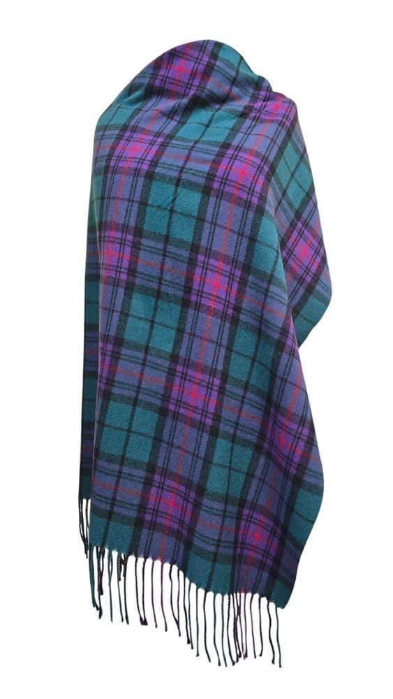 Tartan Scarf Shawl 100% Scottish Lambswool