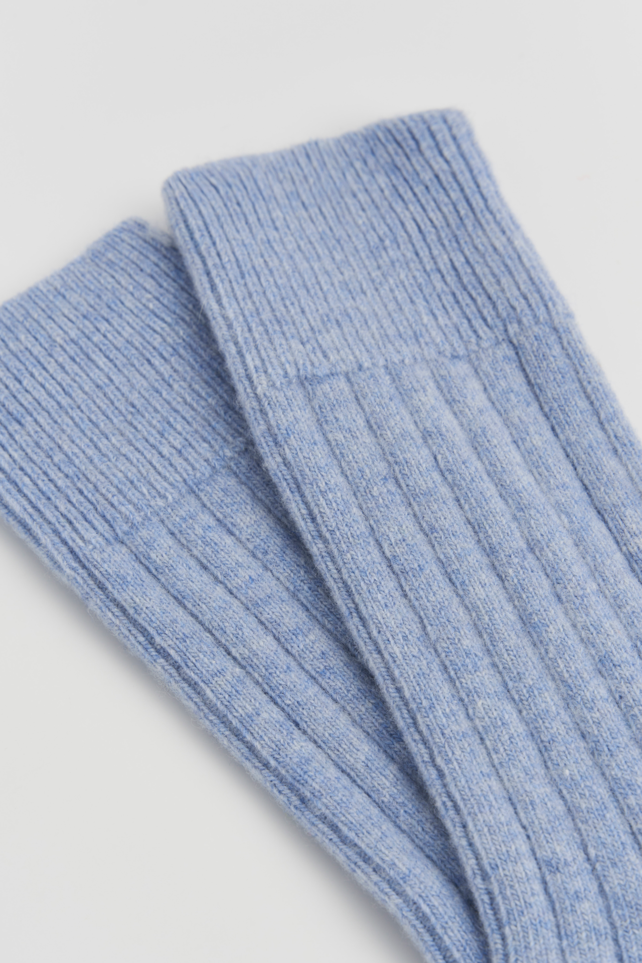 Morning Blue Merino Bed Socks: Morning Blue