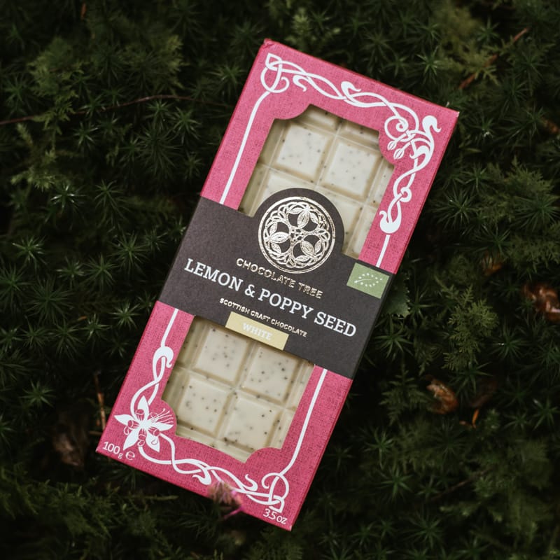 Lemon & Poppy Seed White Chocolate by Chocolate Tree