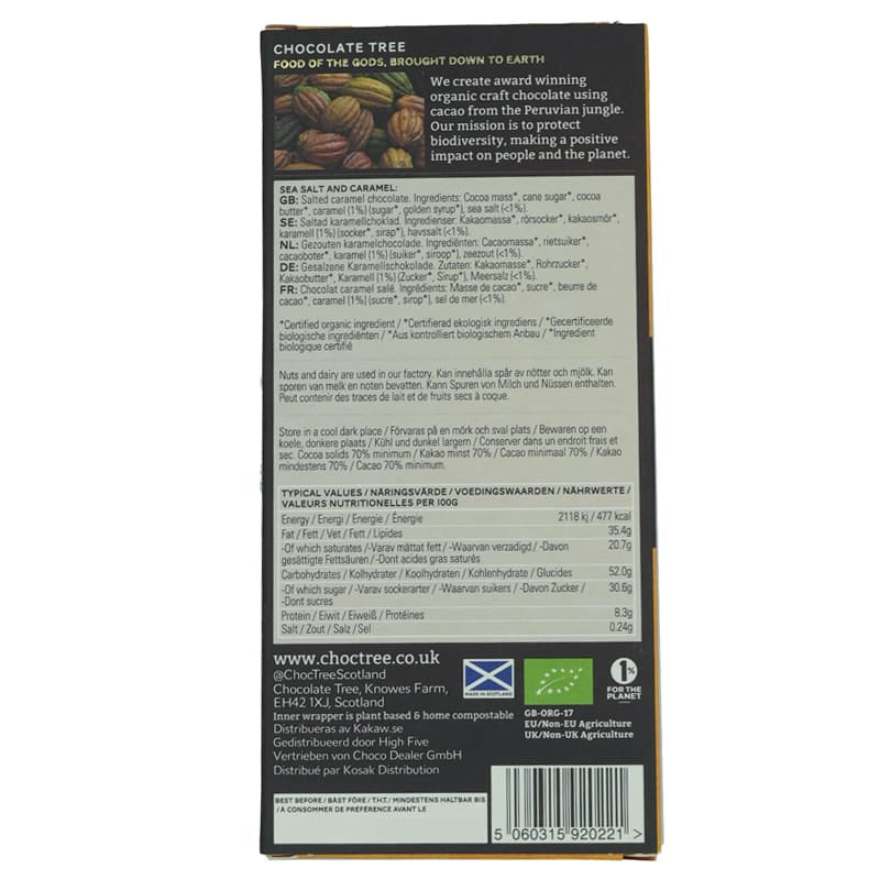 Sea Salt & Caramel Dark by Chocolate Tree 