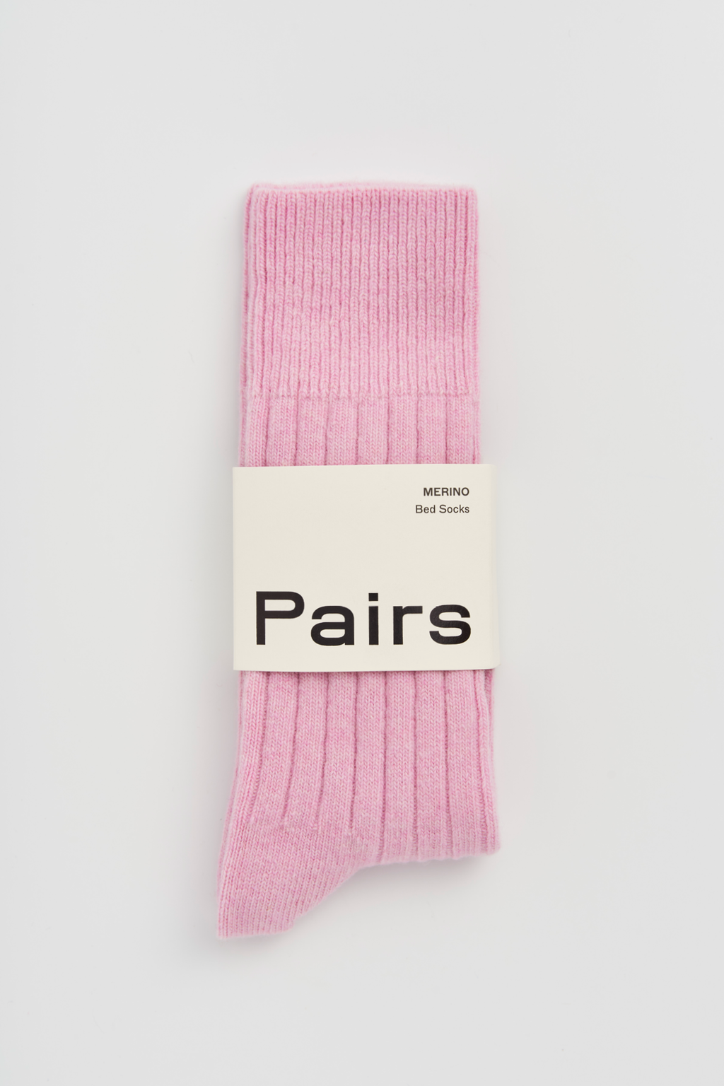 Sugar Pink Merino Bed Socks: Pink