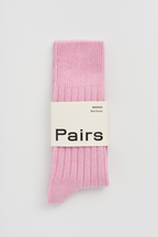 Sugar Pink Merino Bed Socks: Pink