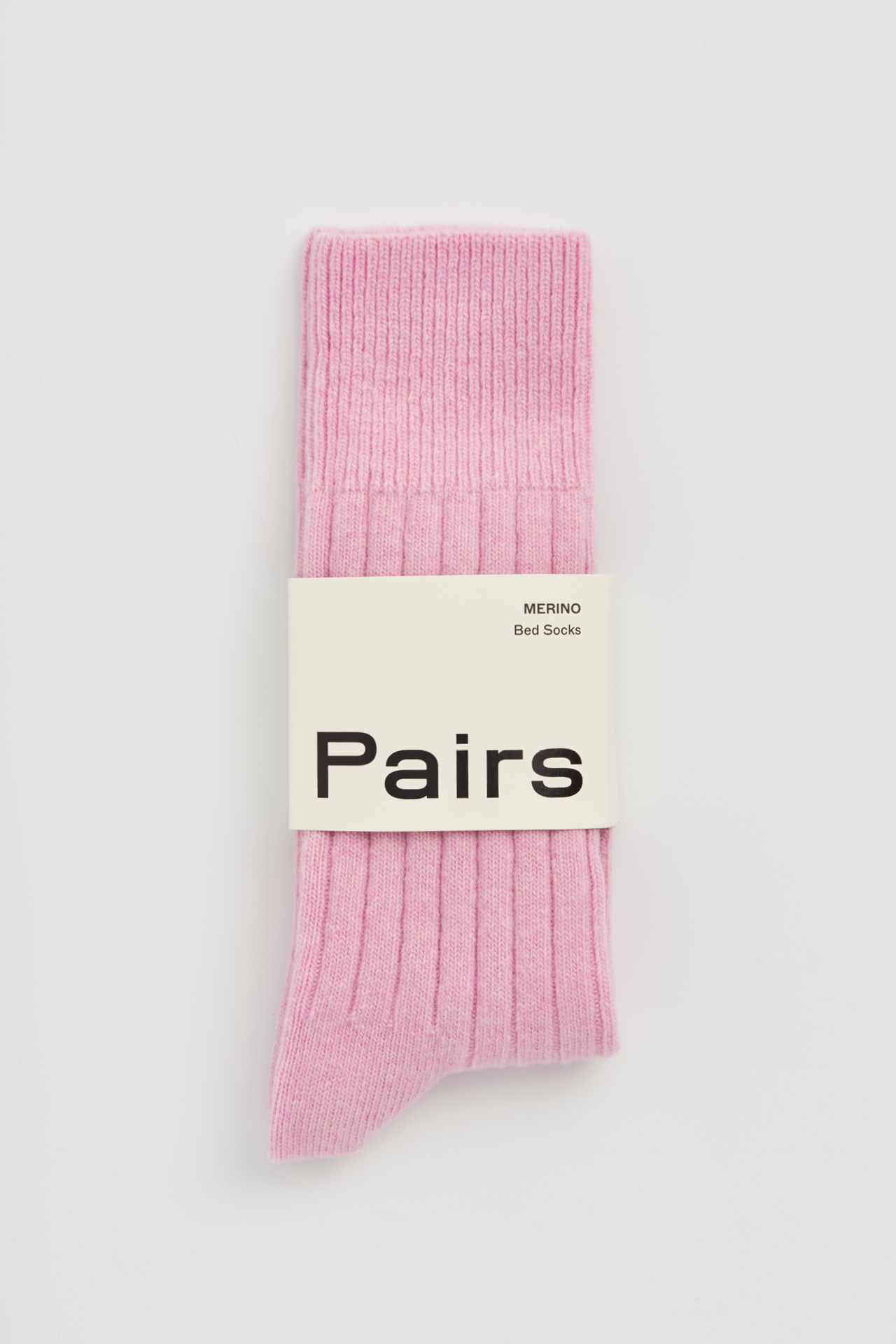 Sugar Pink Merino Bed Socks: Pink