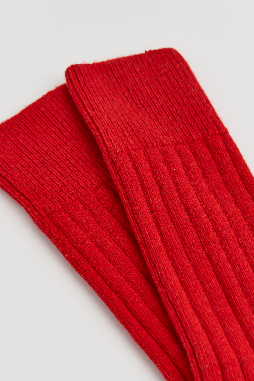 Postbox Red Merino Bed Socks: Postbox Red